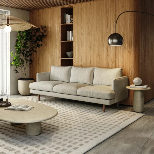 Palissade Grey 3 Seater