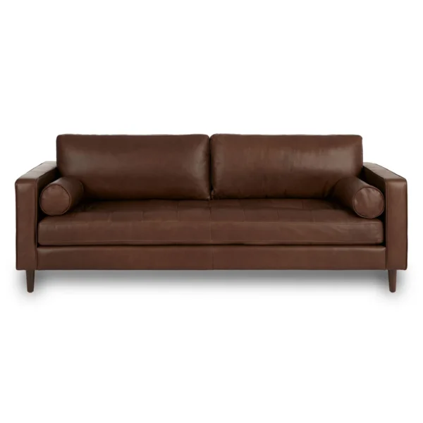 Brypo Leather Mocha 3 Seater