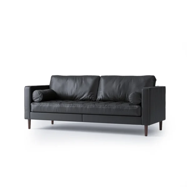 Brypo Leather Noir 3 Seater