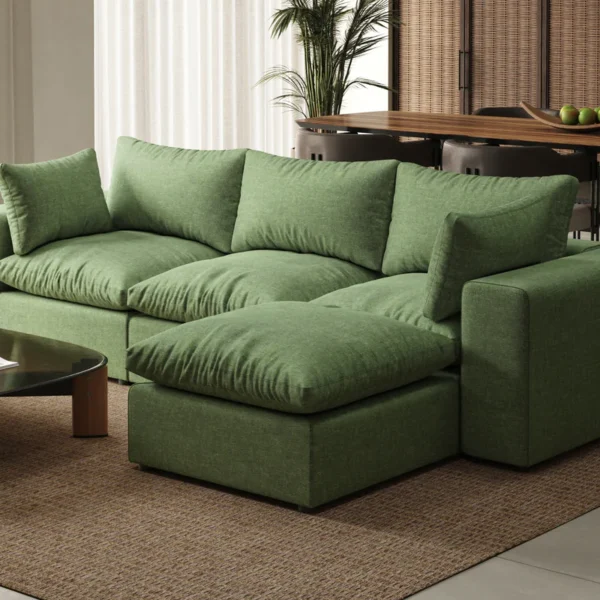 Ringer Basil Green 3 Seater