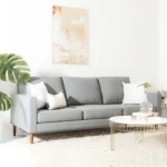 Aruda Light Grey 3 Seater - Image 5