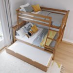 Kidi Brown Double Decker Bed with Trundle(extra sliding "bed")