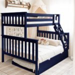 Kidi Blue Double Decker Bed with Trundle(extra sliding "bed")