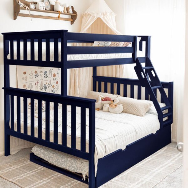 Kidi Blue Double Decker Bed with Trundle(extra sliding "bed")