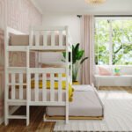 Tena White Double Decker Bed with Trundle ("extra sliding bed")