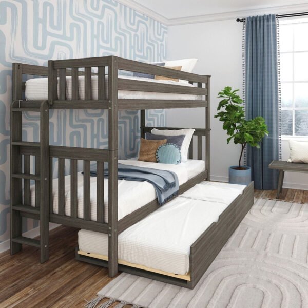 Tena Clay Double Decker Bed with Trundle ("extra sliding bed")