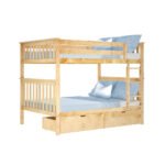 Toto Brown Double Decker Bed with Drawers - Image 3