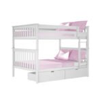 Toto White Double Decker Bed with Drawers - Image 3
