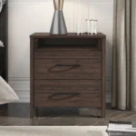 Par Alder Brown Bed-Side Drawer - Image 5