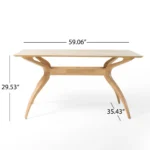 Bena Green Tea 4 Seater Dining Set - Image 3