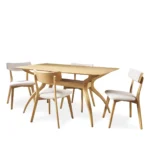 Bena Light Beige 4 Seater Dining Set - Image 3