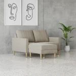 Aruda Abalone Grey 2 seater L-Seat