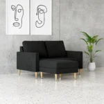 Aruda Charcoal 2 seater  L-Seat