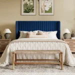 Aila blue king size(6 by 6) bed