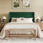 Aila green queen size(5 by 6) bed