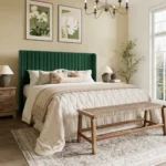 Aila green queen size(5 by 6) bed - Image 3