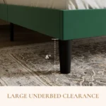 Aila green queen size(5 by 6) bed - Image 6