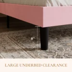 Aila pink queen size(5 by 6) bed - Image 6