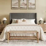 Aila grey queen size(5 by 6) bed - Image 8