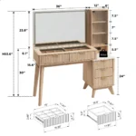Detu Brown Dressing Table - Image 2