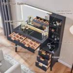 Detu Dark Grey Dressing Table - Image 3
