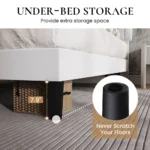 Endo white queen size(5 by 6) bed - Image 4