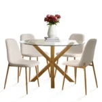 Malfor 4 Seater Dining Set - Image 7