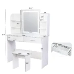 Dare White Dressing Tables - Image 4