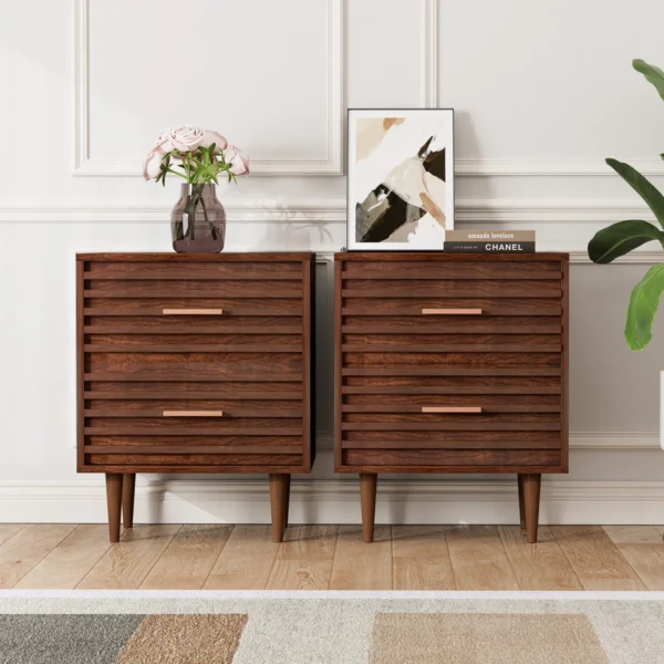 Dester Alder Brown Bed-Side Drawer