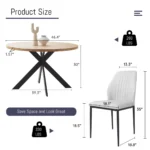 EEV 4 Seater Dining Set - Image 4