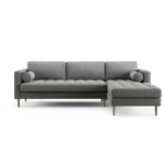 Mesh Stone Grey (tufted) L-Seat