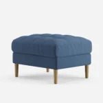 Mesh Cyan Blue (tufted) Ottoman - Image 3