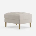 Mesh Ivory (tufted) Ottoman - Image 3