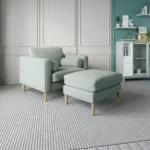 Mesh Sage Green Ottoman