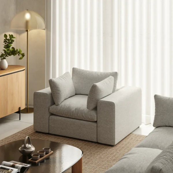 Ringer Harbor Gray One-Seater