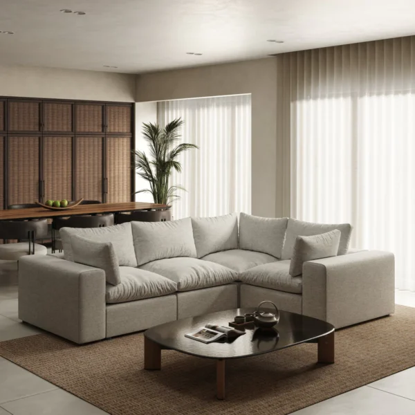 Ringer Harbor Grey 4 Seater L-Seat