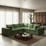 Ringer Basil Green 5 Seater L-Seat
