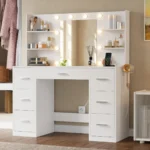 Gina White Dressing Table - Image 2