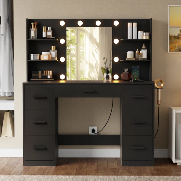 Gina Black Dressing Table