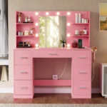 Gina Light Pink Dressing Table