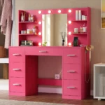 Gina Pink Dressing Table - Image 2