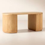 Ruggy Brown Office Desk - Image 3