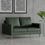 Aruda Juniper Green lather 2 Seater