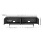 Londa 7 feet Charcoal Tv Stand - Image 3