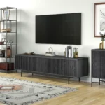 Londa 7 feet Charcoal Tv Stand - Image 5