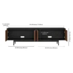Londa 7 feet Walnut Tv Stand - Image 7
