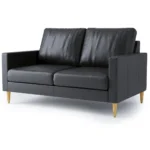 Aruda Black (leather) 2 Seater - Image 4