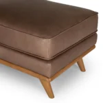 Arbour Mocha (leather) Ottoman - Image 4