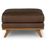 Arbour Mocha (leather) Ottoman - Image 8