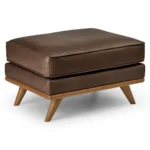Arbour Mocha (leather) Ottoman - Image 9